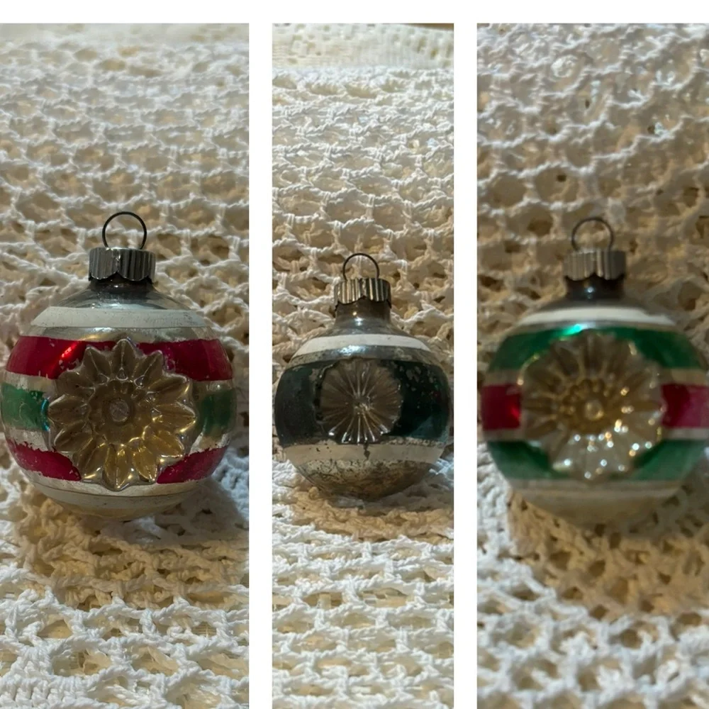 Vintage glass christmas